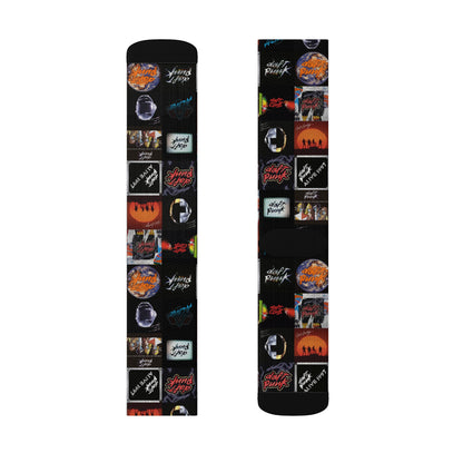 Daft Punk Album Cover Art Collage Tube Socks