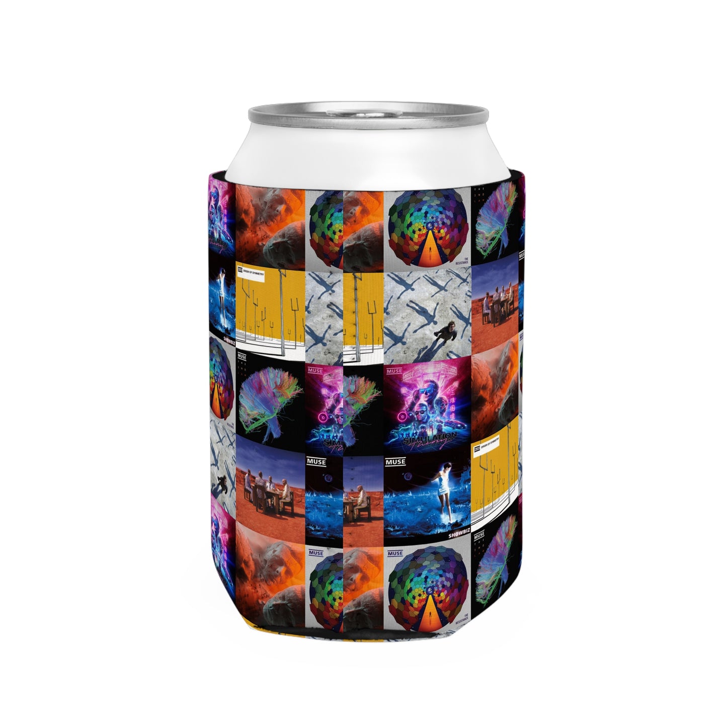 Muse Album Cover Collage Can Cooler Sleeve