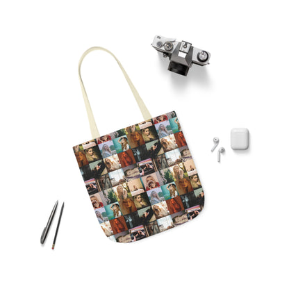 Sabrina Carpenter Album Cover Collage Polyester Canvas Tote Bag