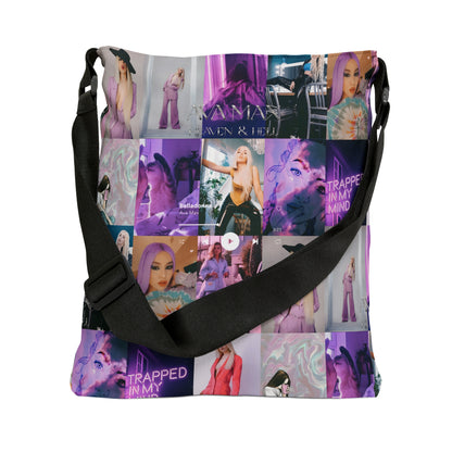 Ava Max Belladonna Photo Collage Adjustable Tote Bag