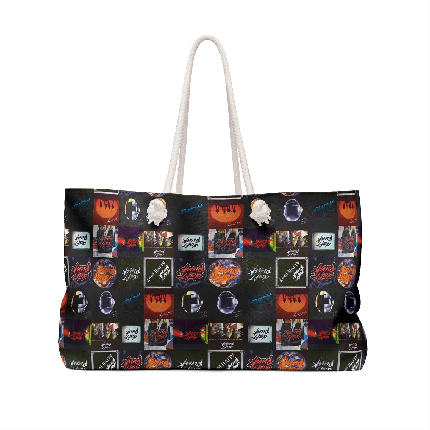 Daft Punk Album Cover Art Collage Weekender Bag