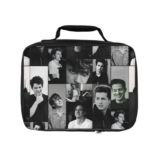 Charlie Puth Black And White Portraits Collage Lunch Bag