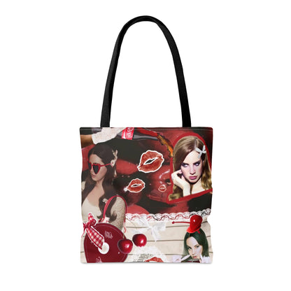 Lana Del Rey Cherry Coke Collage Tote Bag