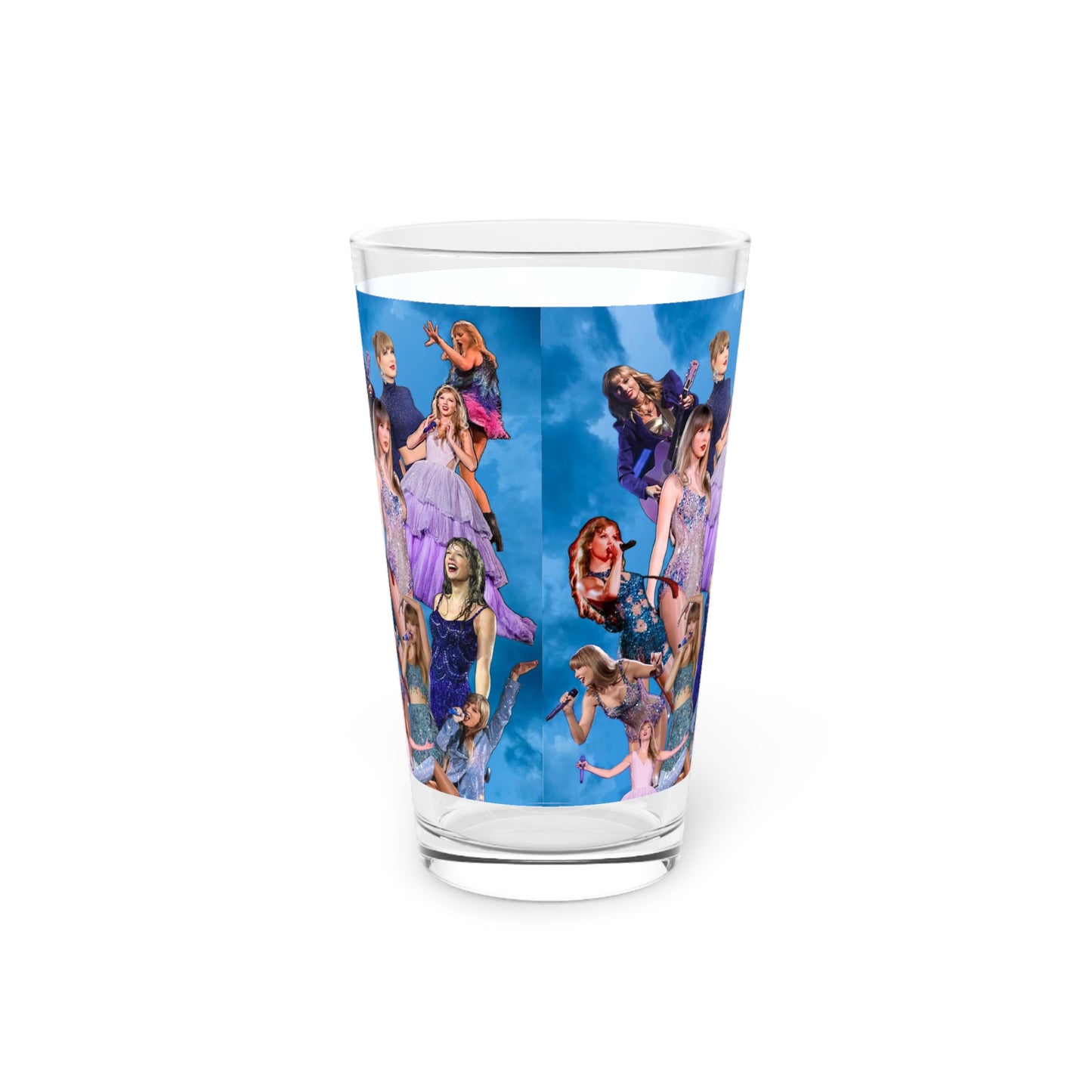 Taylor Swift Blue Skies Collage Pint Glass