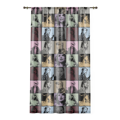 Taylor Swift Eras Collage Window Curtain