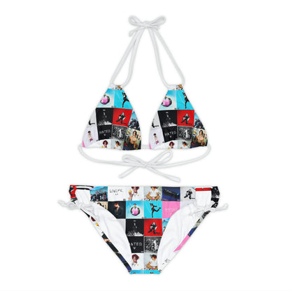 YUNGBLUD Album Cover Art Collage Strappy Bikini Set (AOP)