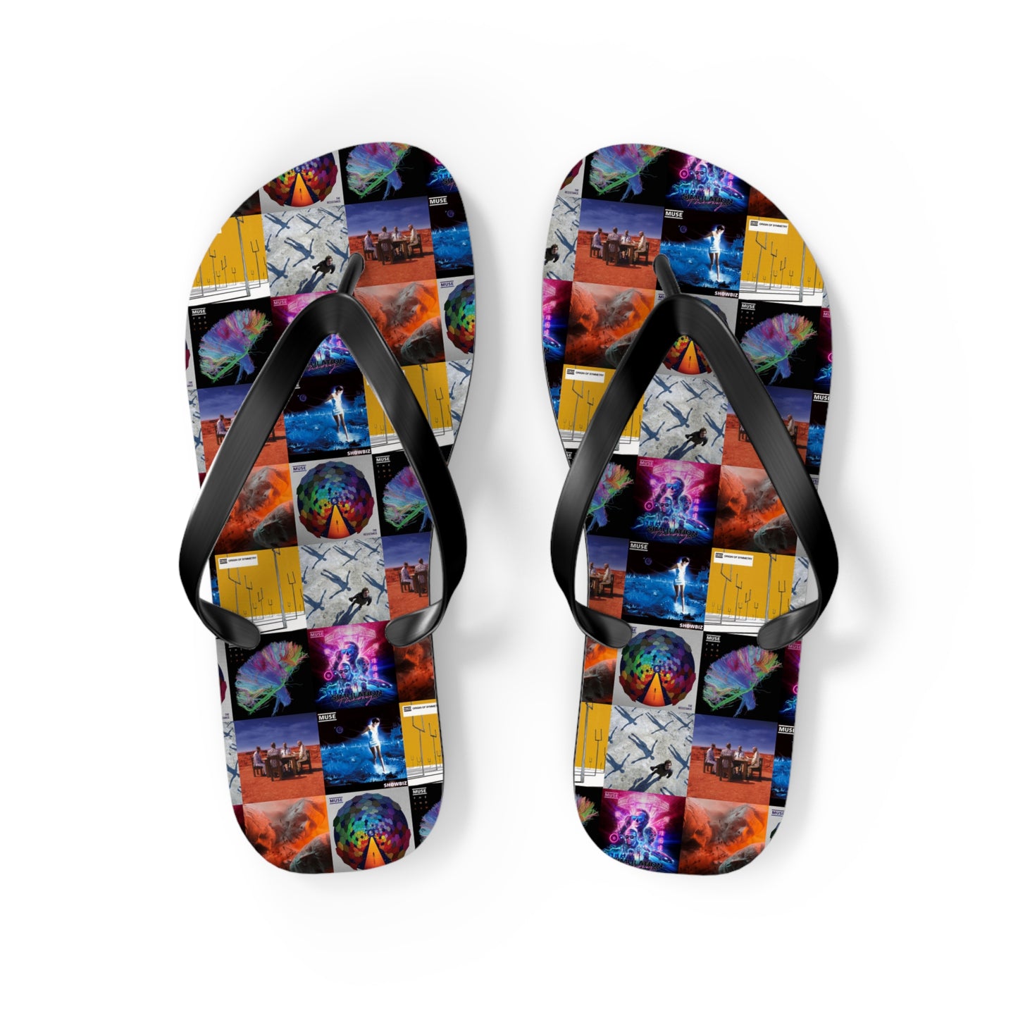 Muse Album Cover Collage Flip Flops