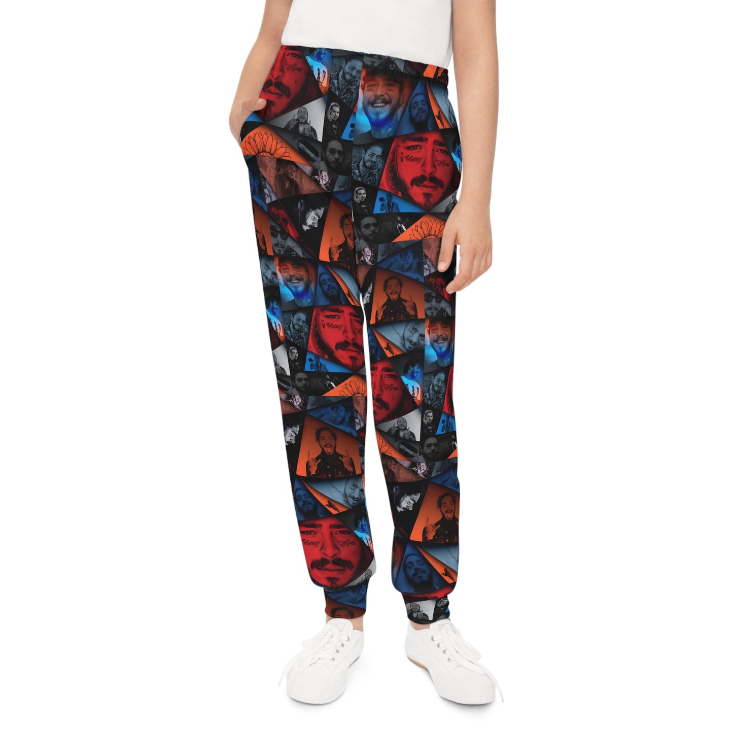 Post Malone Crystal Portaits Collage Youth Joggers