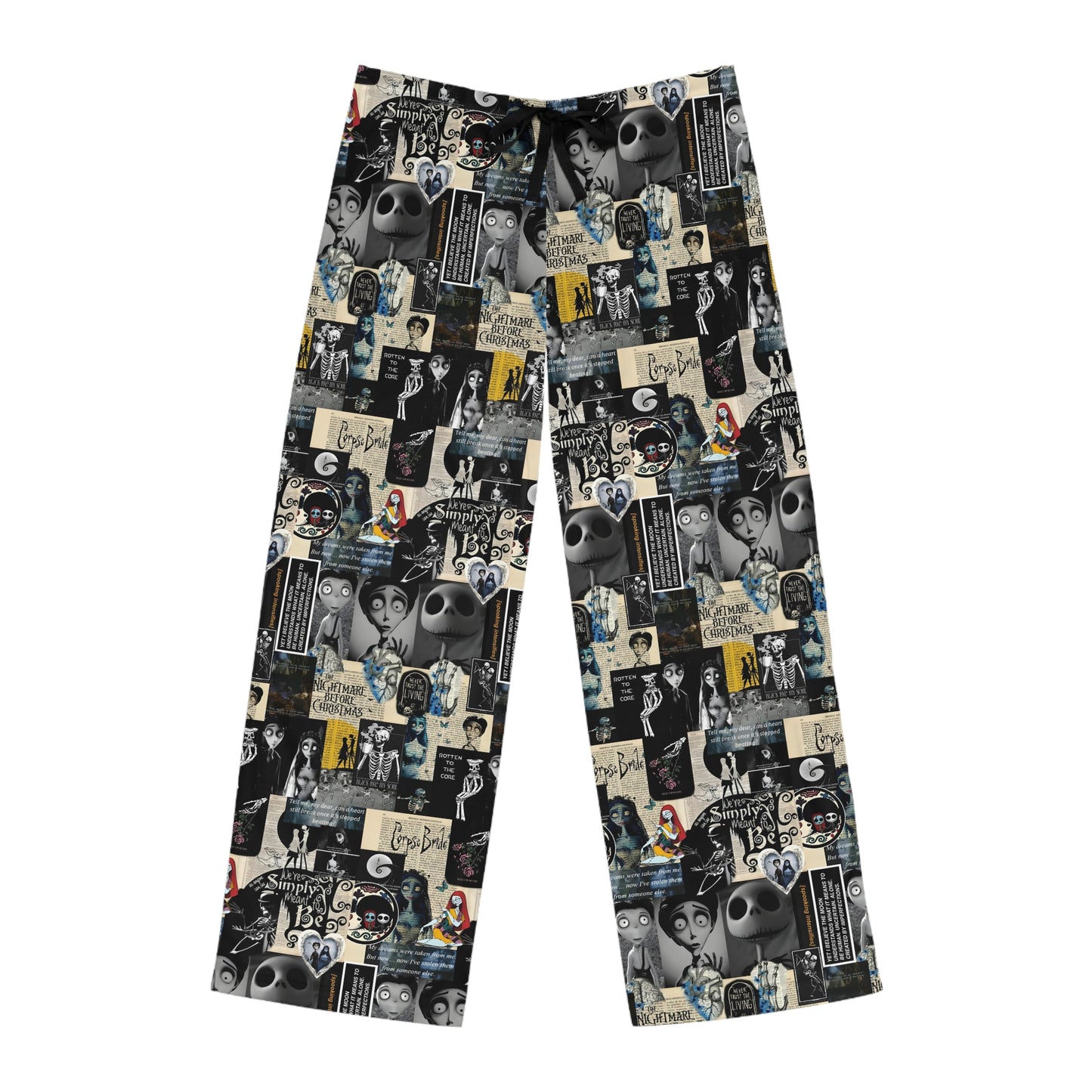 The Nightmare Before Christmas Rotten To The Core Collage Men's Pajama Pants