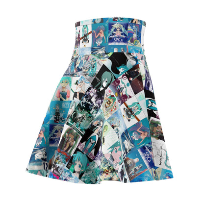 Hatsune Miku Album Cover Collage Women's Skater Skirt