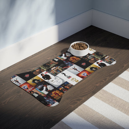 Michael Jackson Album Cover Collage Pet Feeding Mats