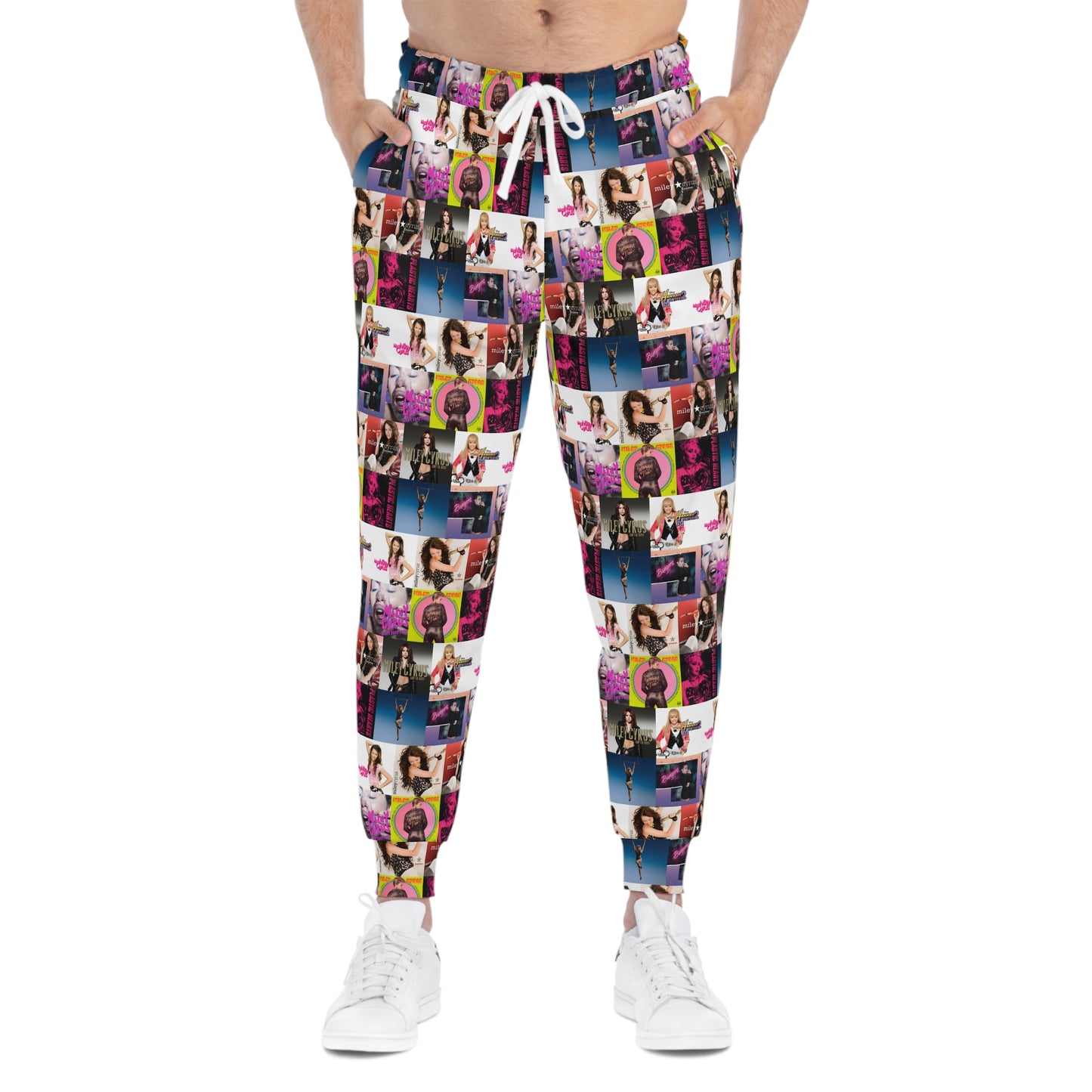 Miley Cyrus Album Cover Collage Athletic Jogger Sweatpants