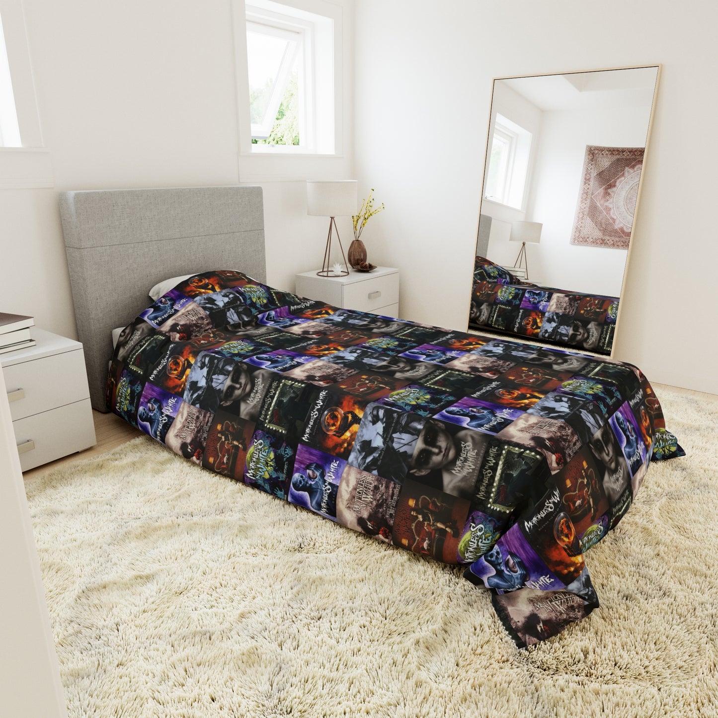 Motionless In White Album Cover Collage Duvet Cover