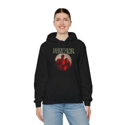 Måneskin Circular Group Photo Unisex Heavy Blend Hooded Sweatshirt