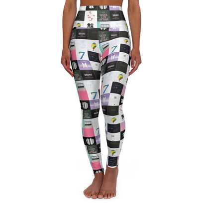 BTS Album Cover Art Collage High Waisted Yoga Leggings