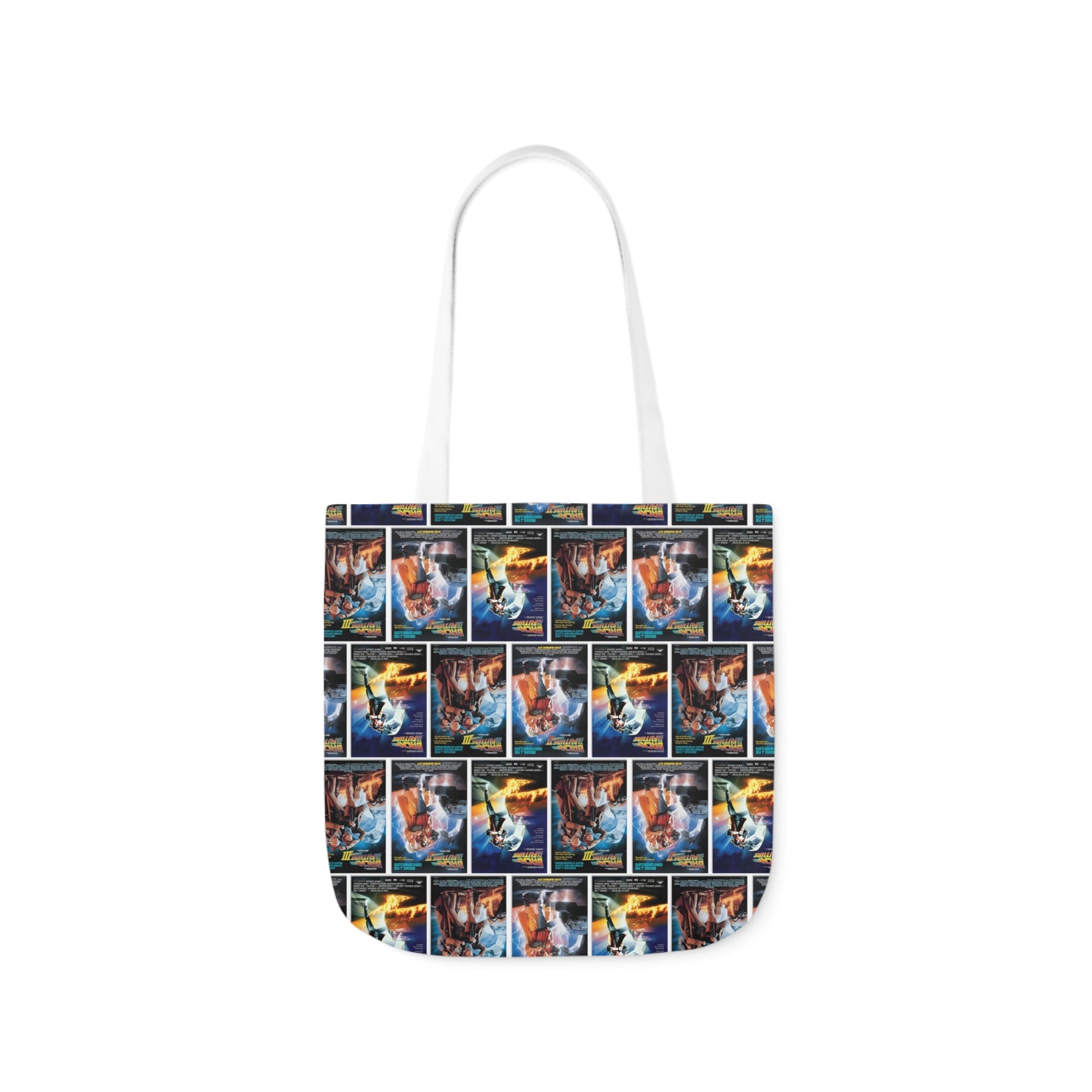 Back To The Future Movie Posters Collage Polyester Canvas Tote Bag