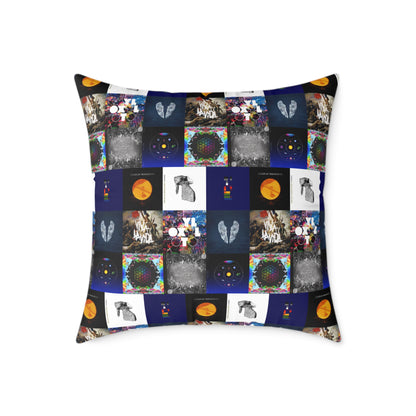 Colplay Album Cover Collage Spun Polyester Pillow