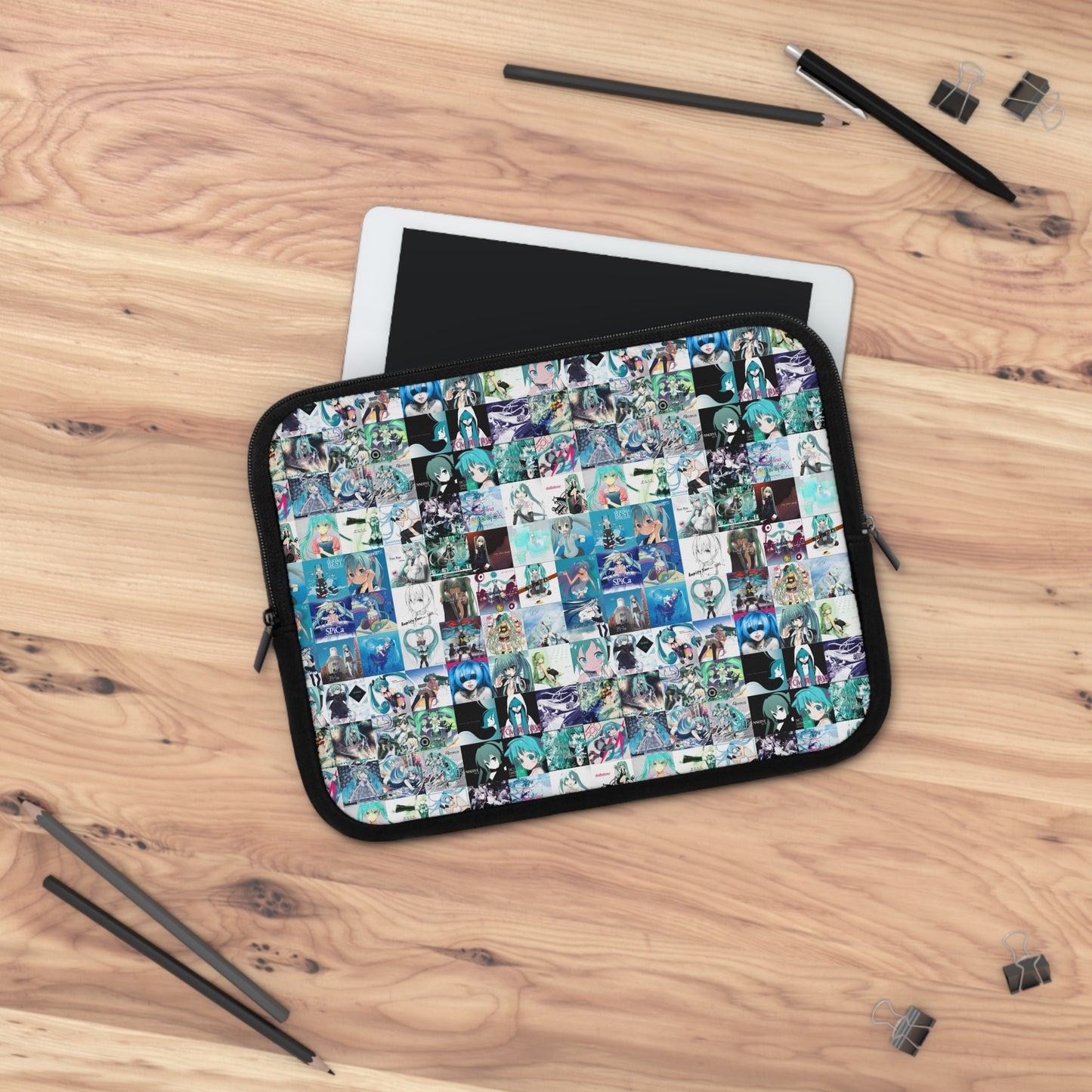 Hatsune Miku Album Cover Collage Laptop Sleeve