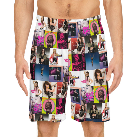 Miley Cyrus Album Cover Collage Basketball Shorts