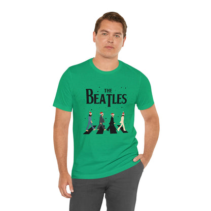 The Beatles Abbey Road Santas Unisex Jersey Short Sleeve Tee Shirt