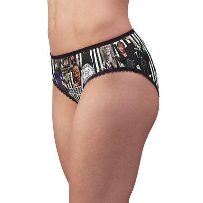 Beetlejuice Strange And Unusual Collage Women's Briefs