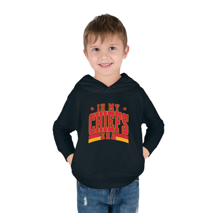 Taylor Swift In My Chiefs Era Toddler Pullover Fleece Hoodie