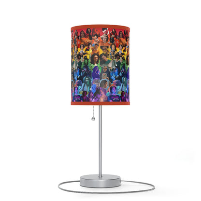 Conan Grey Rainbow Photo Collage Lamp on a Stand