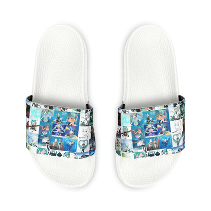 Hatsune Miku Album Cover Collage Youth Slide Sandals