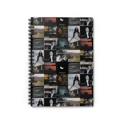 Morgan Wallen Album Cover Collage Spiral Notebook - Ruled Line