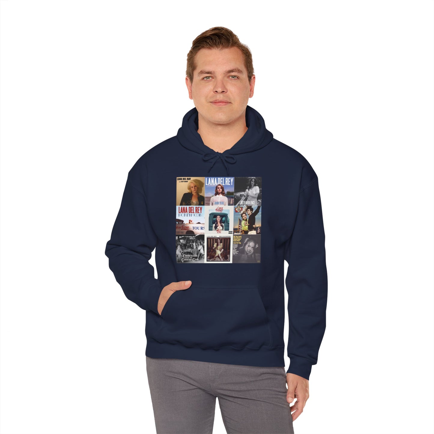 Lana Del Rey Album Cover Collage Unisex Heavy Blend Hooded Sweatshirt