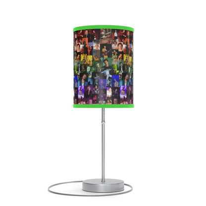 Harry Styles Rainbow Photo Collage Lamp on a Stand