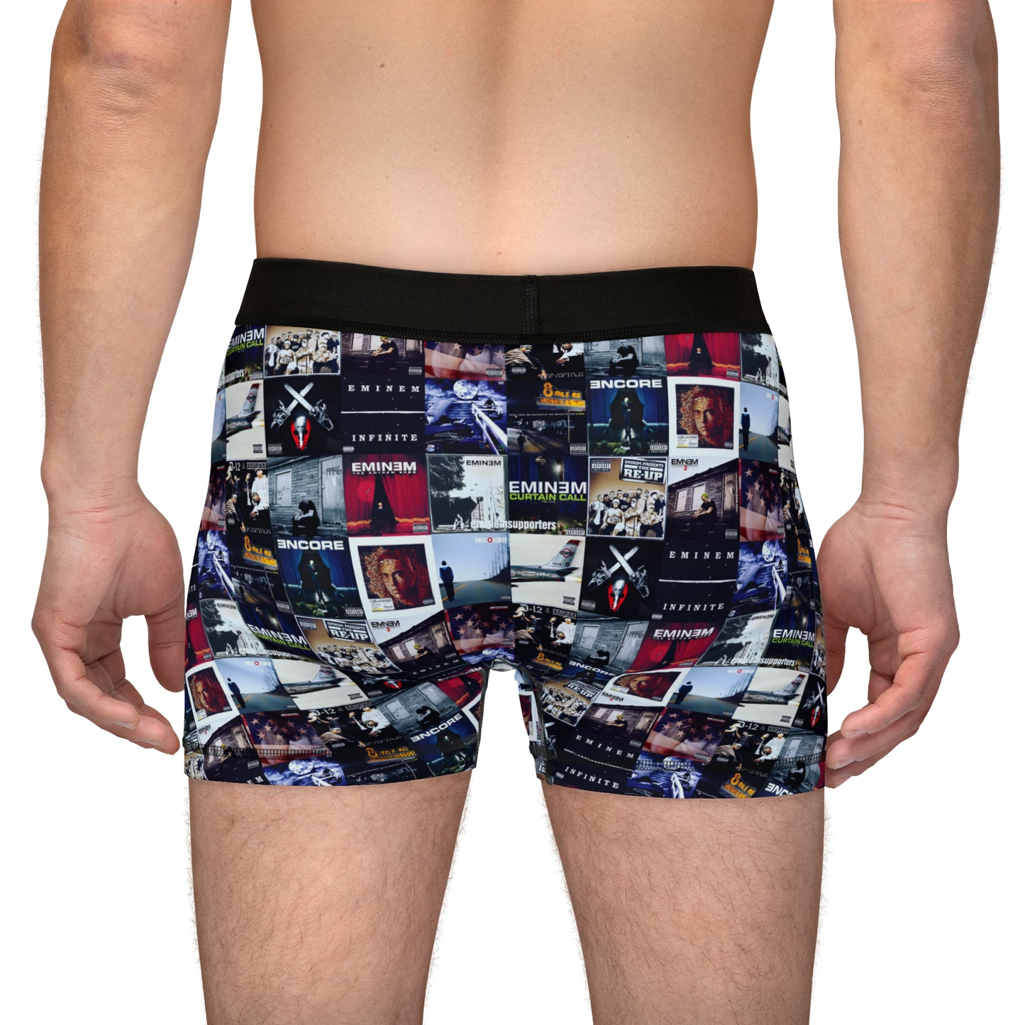 Eminem Album Art Cover Collage Men's Boxers