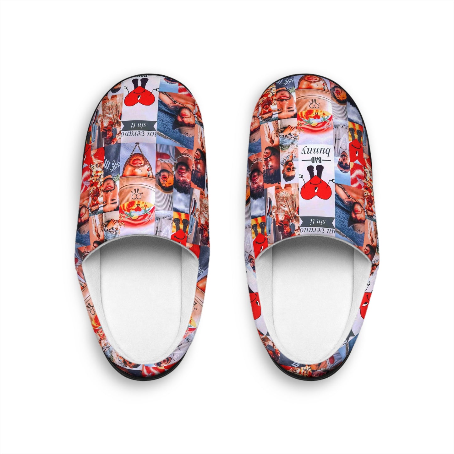 Bad Bunny Un Verano Sin Ti Photo Collage Women's Indoor Slippers