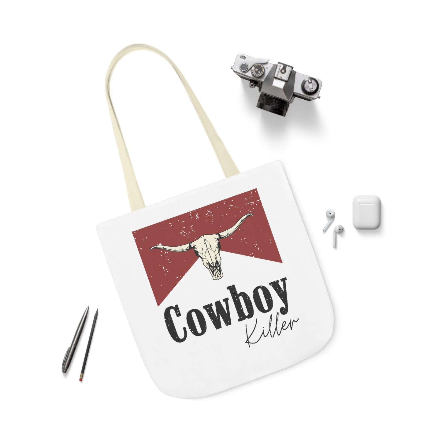 Morgan Wallen Cowboy Killer Polyester Canvas Tote Bag