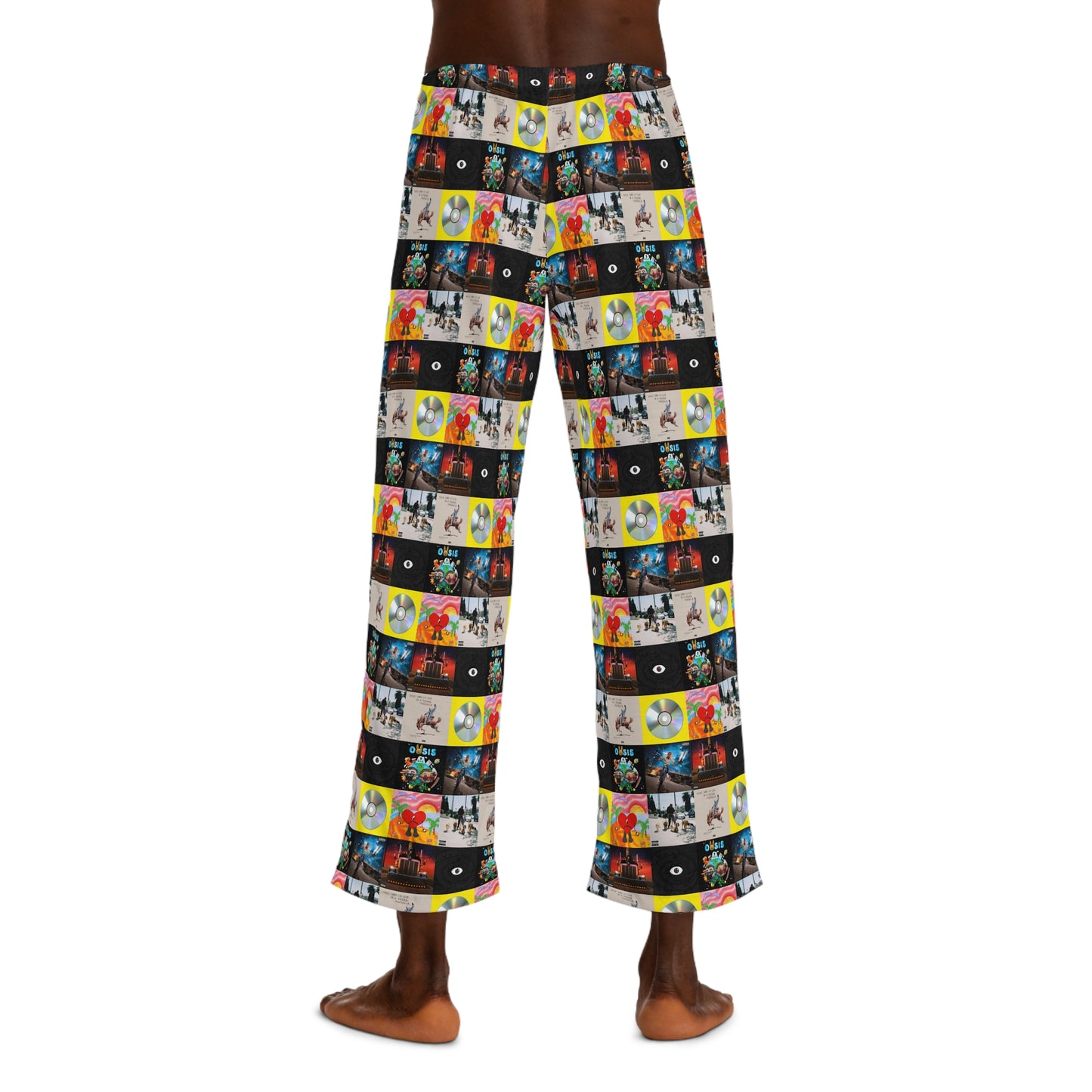 Bad Bunny Album Art Collage Men's Pajama Pants