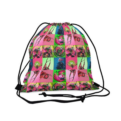 Lady Gaga Dawn of Chromatica Mosaic Outdoor Drawstring Bag