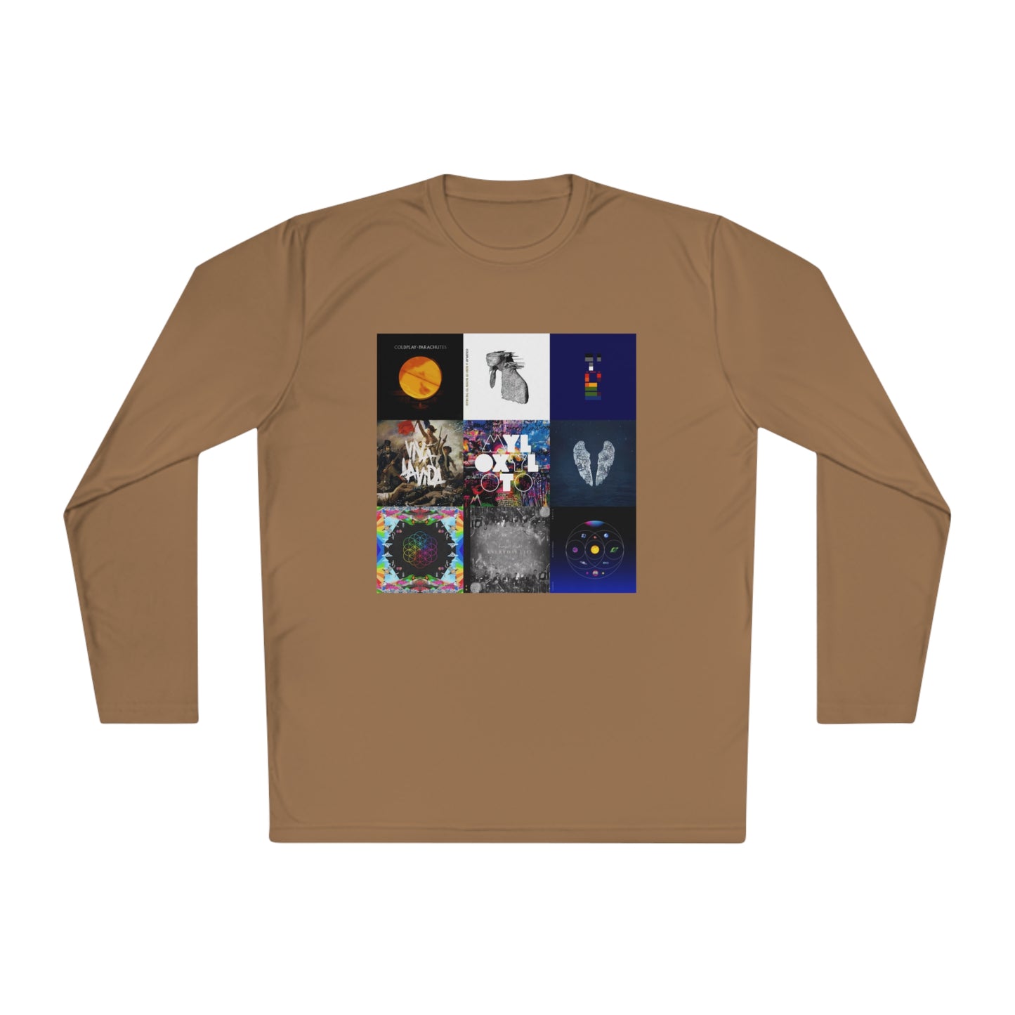 Colplay Album Cover Collage Unisex Lightweight Long Sleeve Tee