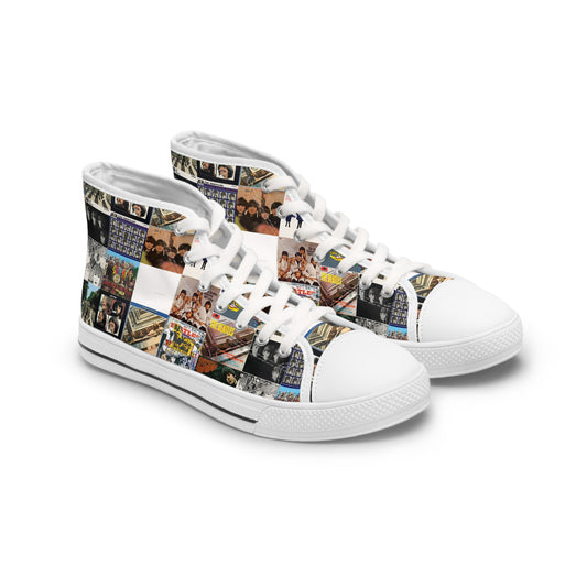 The Beatles Album Cover Collage Women's High Top Sneakers
