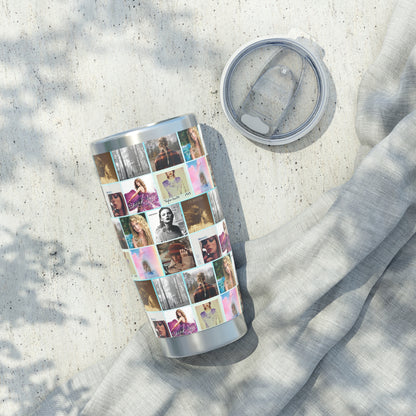 Taylor Swift Album Art Collage Vagabond 20oz Tumbler