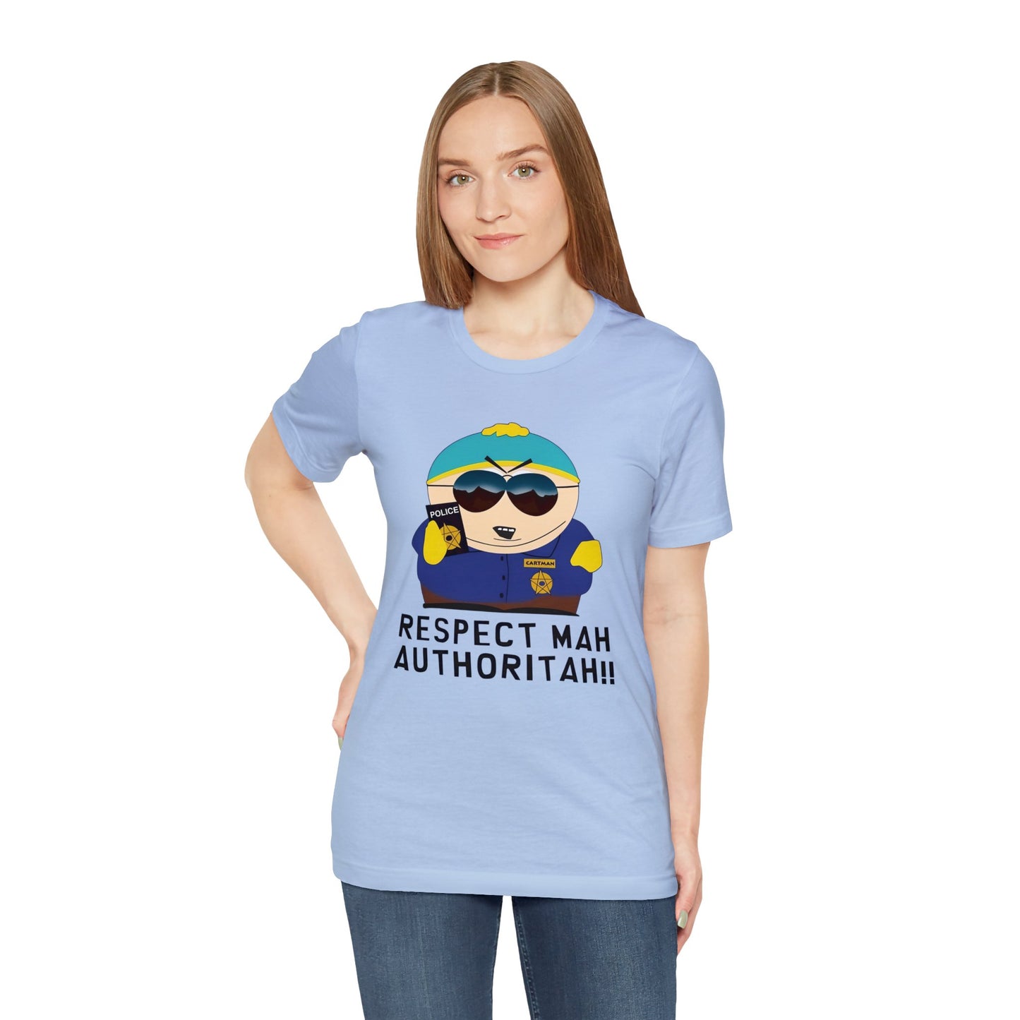 South Park Cartman Respect Mah Autheritah! Unisex Jersey Short Sleeve Tee