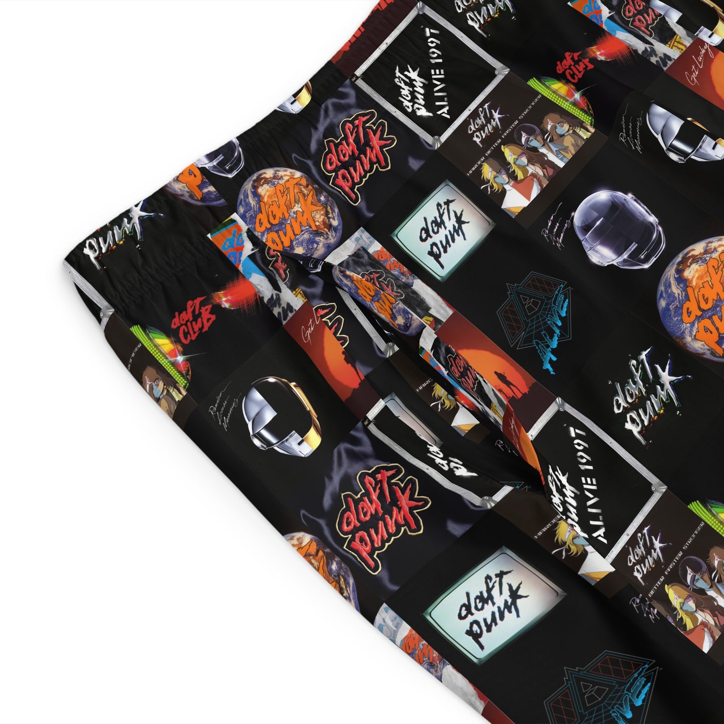 Daft Punk Album Cover Art Collage Men's Board Shorts