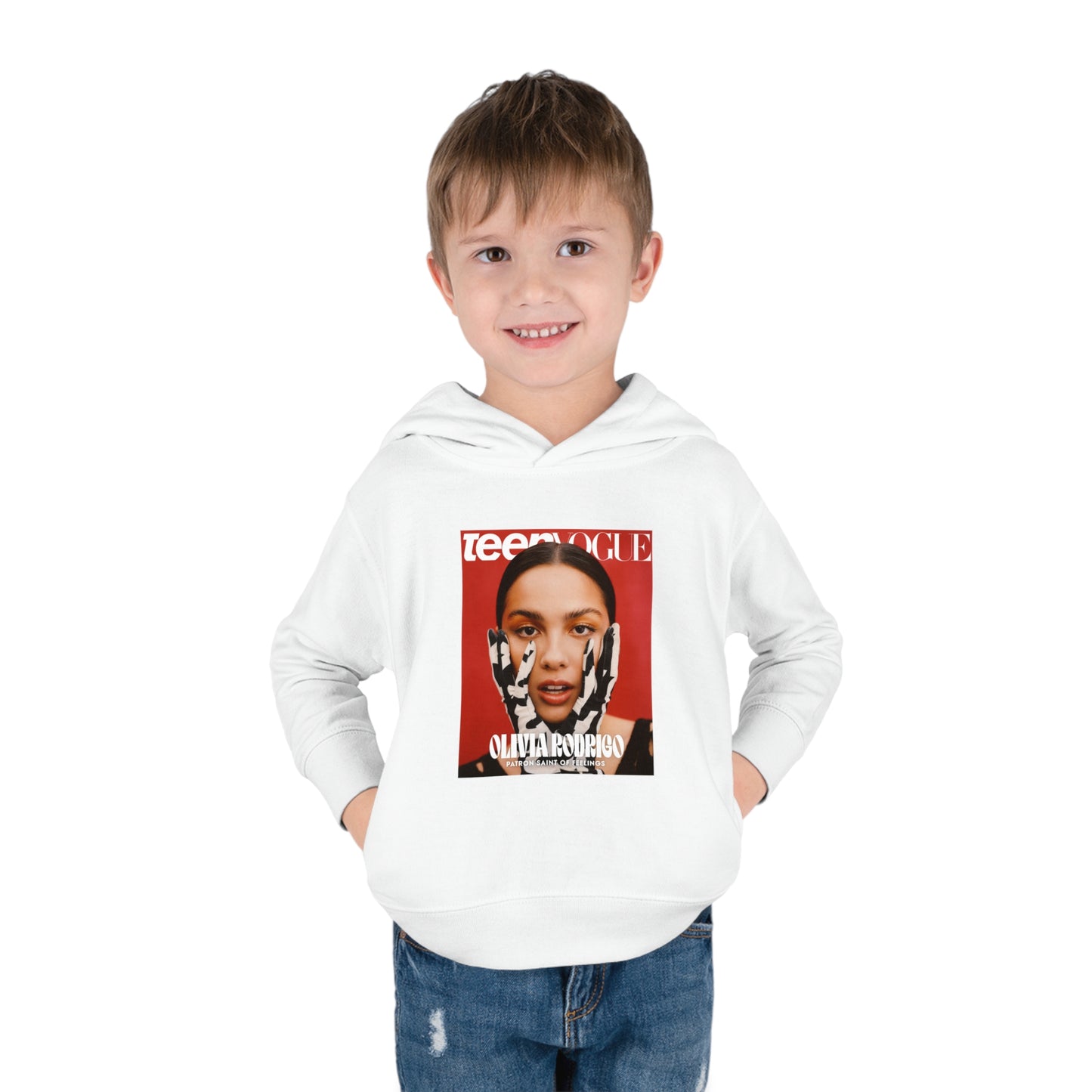 Olivia Rodrigo Teen Vogue Magazine Cover Toddler Pullover Fleece Hoodie