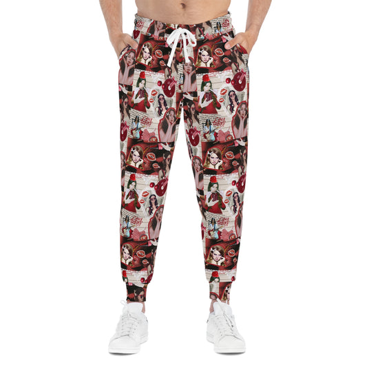 Lana Del Rey Cherry Coke Collage Athletic Jogger Sweatpants