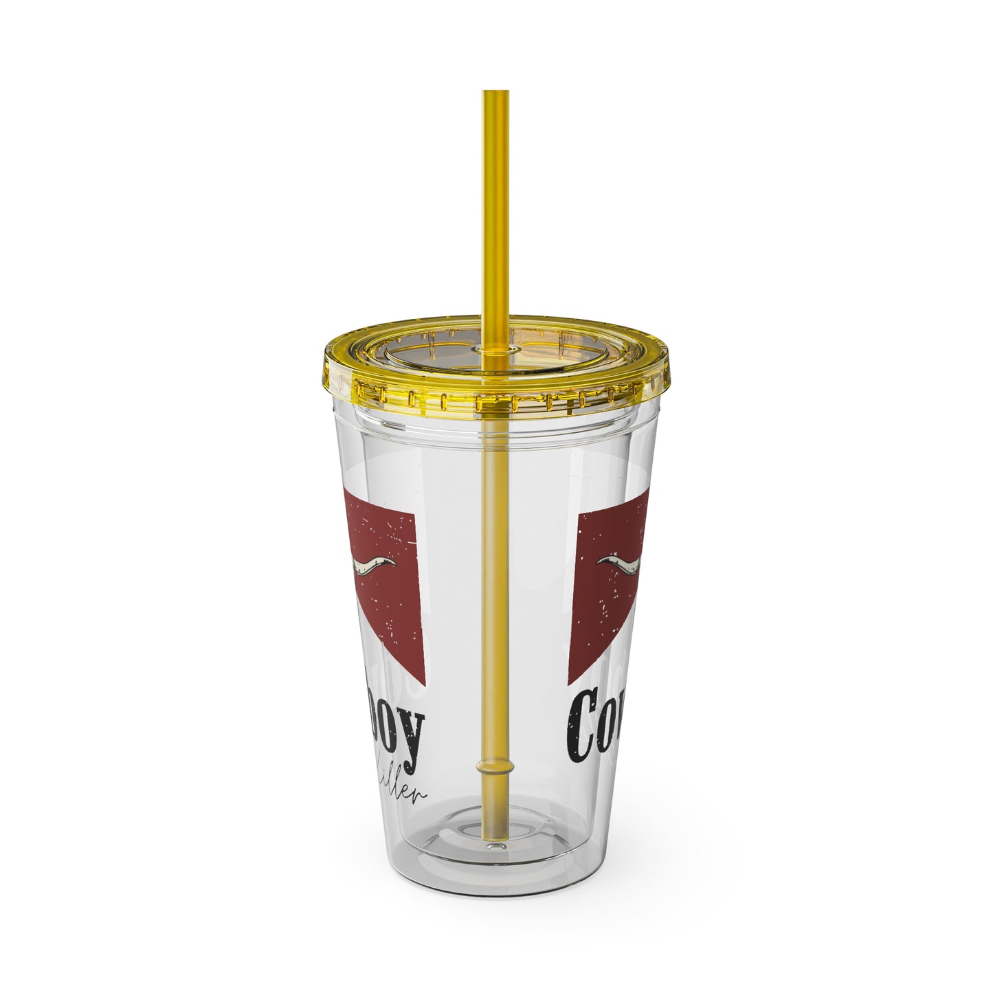 Morgan Wallen Cowboy Killer Sunsplash Tumbler with Straw