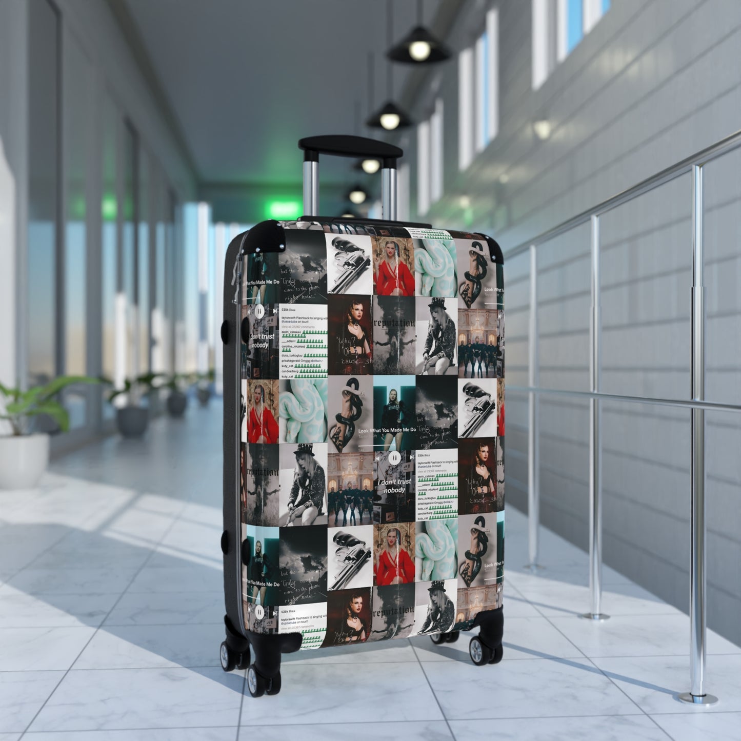 Taylor Swift Reputation Look What You Made Me Do Mosaic Suitcase