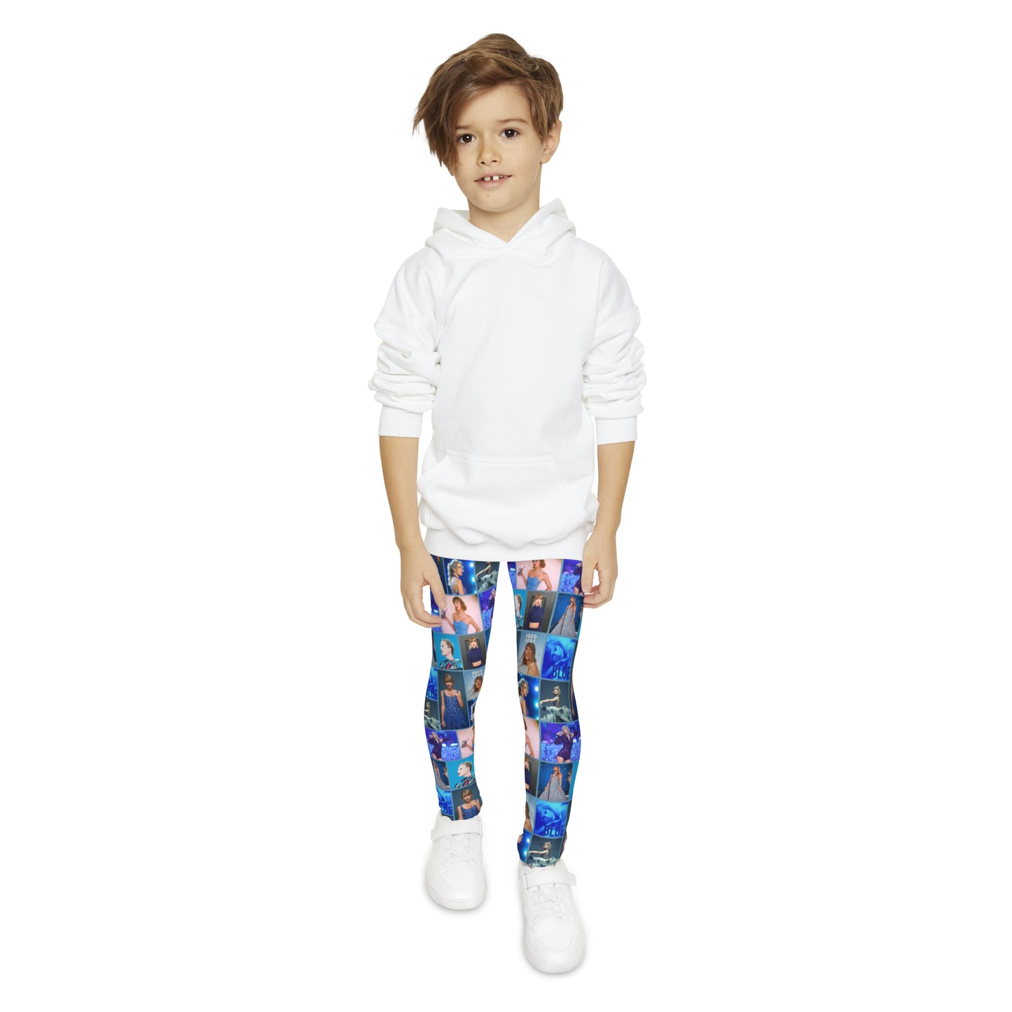 Taylor Swift Blue Dreams Collage Youth Leggings