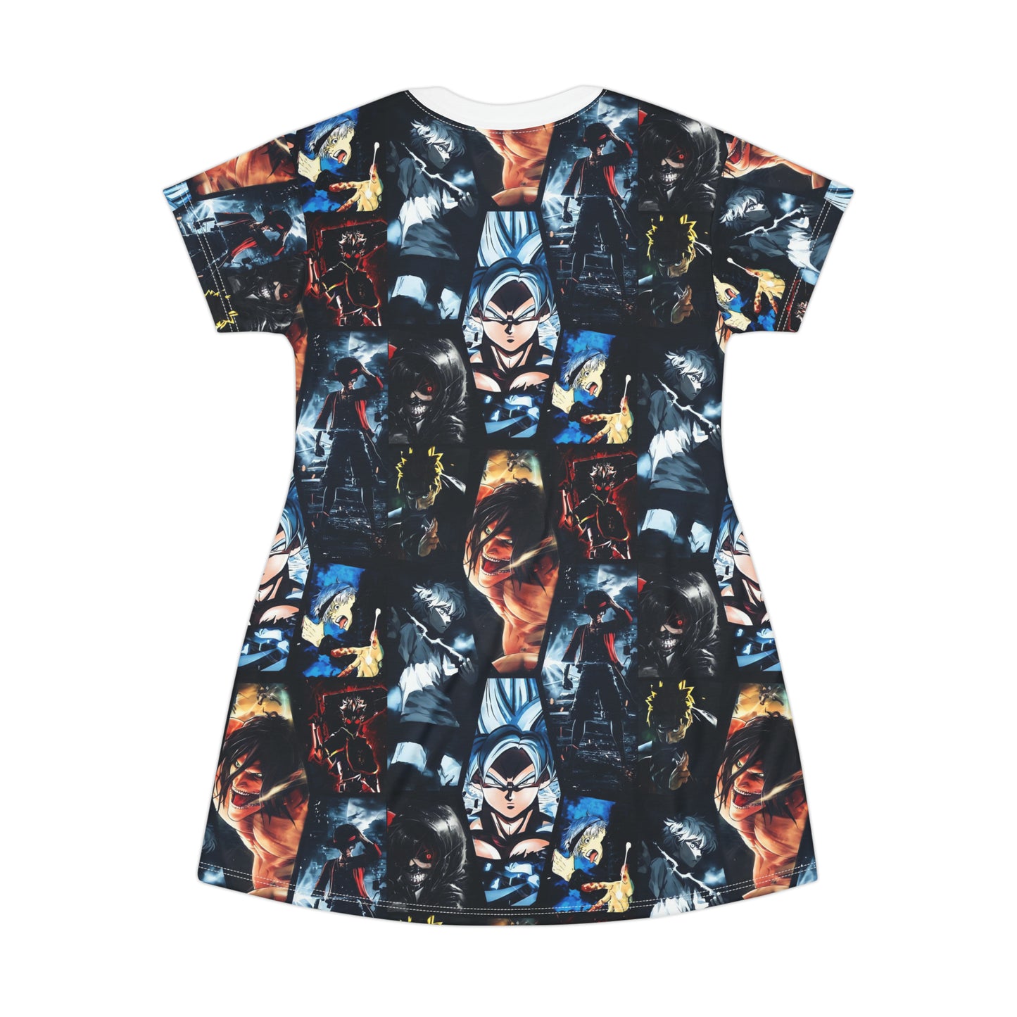 Anime Hero Montage T-Shirt Dress