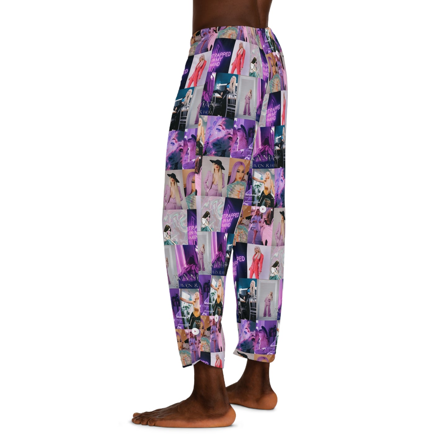 Ava Max Belladonna Photo Collage Men's Pajama Pants