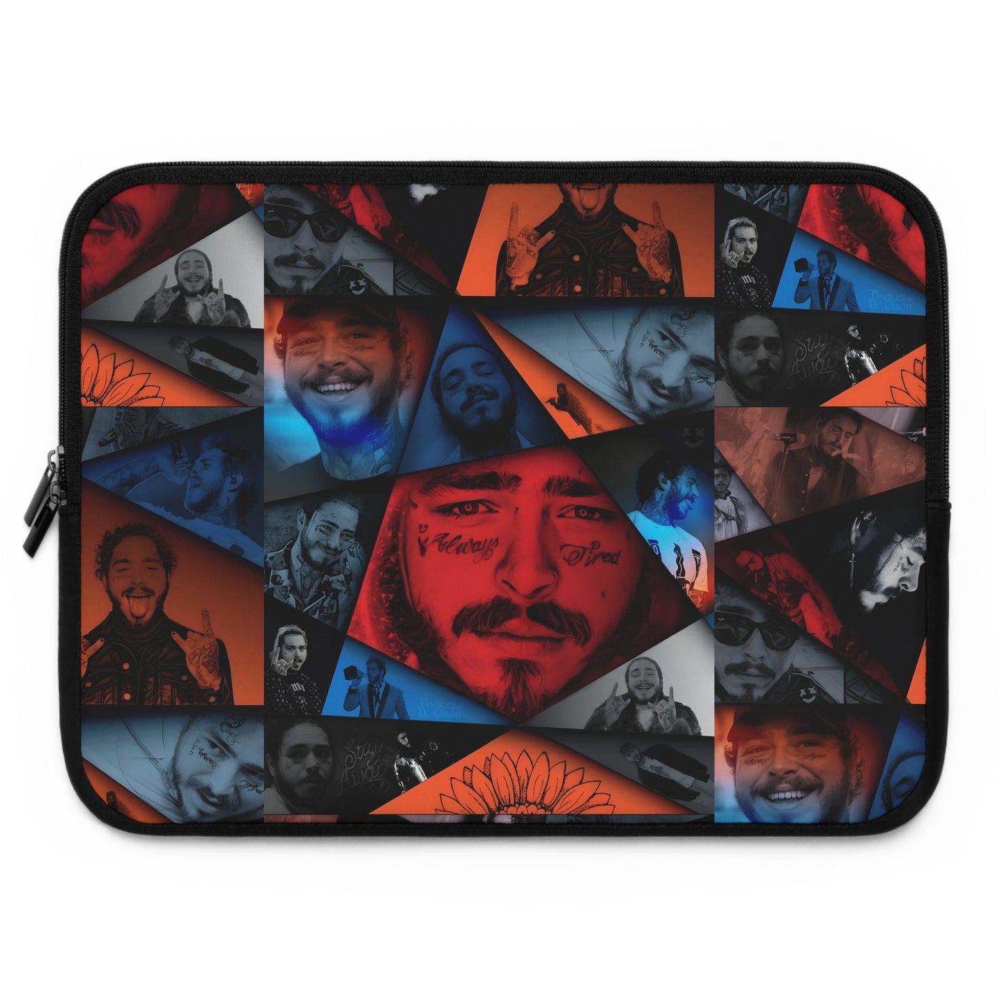 Post Malone Crystal Portaits Collage Laptop Sleeve