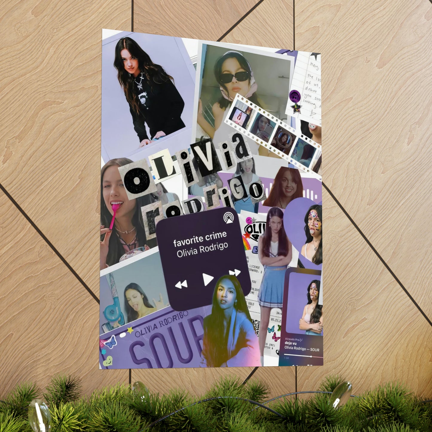 Olivia Rodrigo Deja Vu Collage Matte Poster